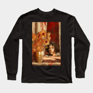 Mathilda's Sunflowers Long Sleeve T-Shirt